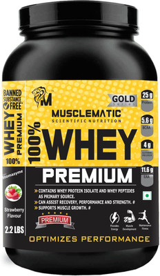 Musclematic PREMIUM Whey Whey Protein(1 kg, strawberry)
