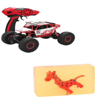 ODDEVEN Radio Control 4WD Rally Rock Through Crawler Monster Truck - (Red) + Happy Baby Luxurious Kids Soap With Toy(Red)
ODDEVEN Radio Control 4WD Rally Rock Through Crawler Monster Truck - (Red) + Happy Baby Luxurious Kids Soap With Toy(Red)