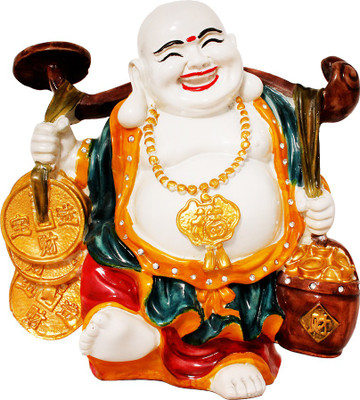 Art N Hub Fengshui God Laughing Buddha Vastu Idol - Handicraft Decorative Home Décor God Figurine / Statue Gift item Decorative Showpiece - 27 cm(Earthenware, Multicolor)
Art N Hub Fengshui God Laughing Buddha Vastu Idol - Handicraft Decorative Home Décor God Figurine / Statue Gift item Decorative Showpiece - 27 cm(Earthenware, Multicolor)