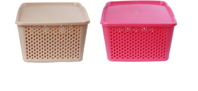 CSM CSM Set of 2 pink & beige multipurpose baskets- Medium Storage Basket(Pack of 2)
CSM CSM Set of 2 pink & beige multipurpose baskets- Medium Storage Basket(Pack of 2)