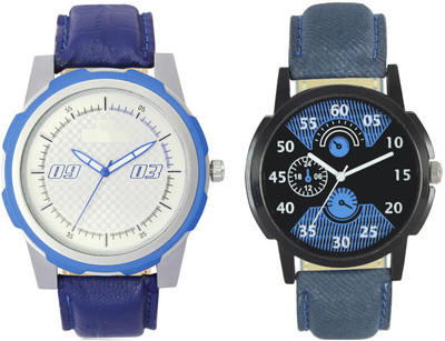 LOREM VL41-LR02 Stylish Designer Boys Leather Combo Watch - For Men