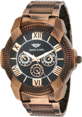 SWISS GLOBAL SG166 Copper Finish Watch - For Men
