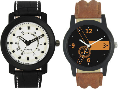 LOREM VL16-LR01 Stylish Designer Boys Leather Combo Watch - For Men