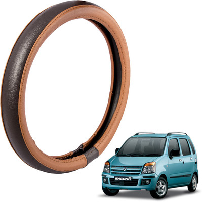 Autofy Steering Cover For Maruti WagonR(Tan, Leather)