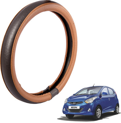 Autofy Steering Cover For Hyundai Eon(Tan, Leather)