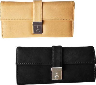 Lady bar Casual Beige, Black Clutch