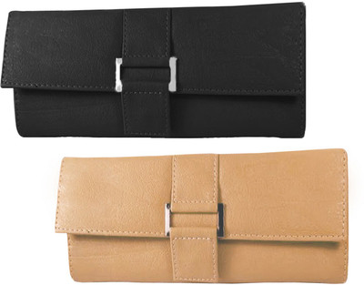 Lady bar Casual Black, Tan Clutch