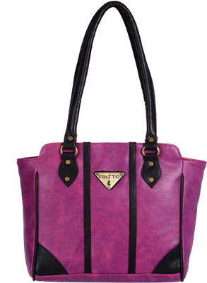 Fristo Hand-held Bag(Purple, Black), Black;purple
