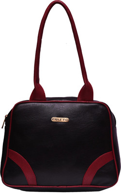 Fristo Shoulder Bag(Black, Maroon)