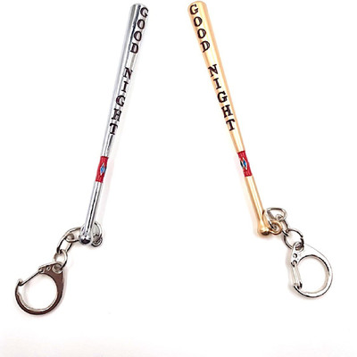 24x7 2 Premium Suicide Squad Harley Quinn Baseball Bat 3D Metal Keychains Gold and Silver with Realistic Detailing Key Chain
24x7 2 Premium Suicide Squad Harley Quinn Baseball Bat 3D Metal Keychains Gold and Silver with Realistic Detailing Key Chain