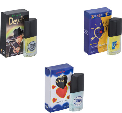My Tunes Combo Devdas-ILU-Younge Heart Blue Eau de Toilette - 60 ml(For Men & Women)
My Tunes Combo Devdas-ILU-Younge Heart Blue Eau de Toilette - 60 ml(For Men & Women)
