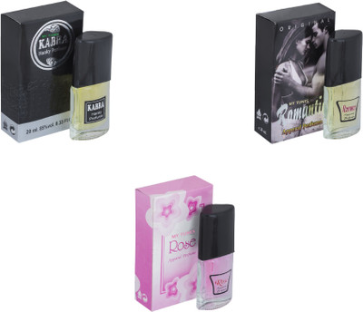 My Tunes Combo Kabra Black-Romantic-Rose Eau de Toilette - 60 ml(For Men & Women)
My Tunes Combo Kabra Black-Romantic-Rose Eau de Toilette - 60 ml(For Men & Women)