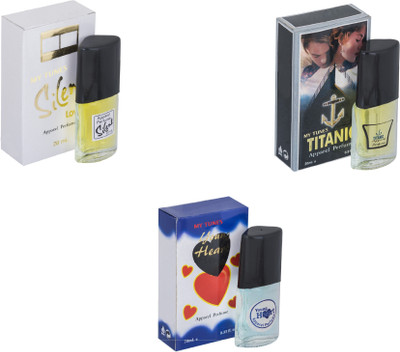 My Tunes Combo Silent Love-Titanic-Younge Heart Blue Eau de Toilette - 60 ml(For Men & Women)
My Tunes Combo Silent Love-Titanic-Younge Heart Blue Eau de Toilette - 60 ml(For Men & Women)