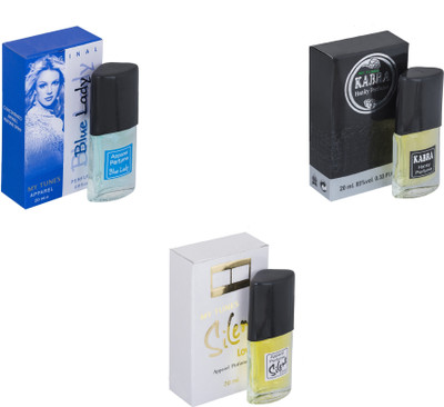 My Tunes Combo Blue Lady-Kabra Black-Silent Love Eau de Toilette - 60 ml(For Men & Women)
My Tunes Combo Blue Lady-Kabra Black-Silent Love Eau de Toilette - 60 ml(For Men & Women)