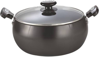 Prestige Hard Anodised Plus Sauce Handi 3.3 L with Lid(Hard Anodised, Non-stick, Induction Bottom), Black
Prestige Hard Anodised Plus Sauce Handi 3.3 L with Lid(Hard Anodised, Non-stick, Induction Bottom), Black