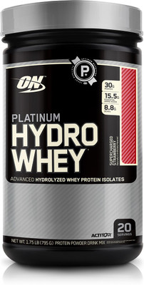 Optimum Nutrition Platinum Hydro Whey Protein(795 g, Supercharged Strawberry)