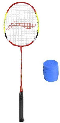 Li-Ning Q30 Badminton Strung Racket with Grip Blue, Red Strung Badminton Racquet(G5 - 3 Inches, 180 g)