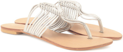 Addons Women SILVER Flats