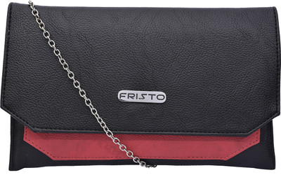 Fristo Women Casual Black, Red PU Sling Bag