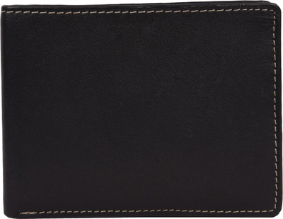 Accezory Men Black Genuine Leather Wallet(7 Card Slots), Blbl