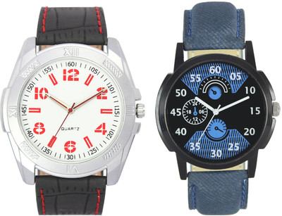 LOREM VL29-LR02 Stylish Designer Boys Leather Combo Watch - For Men