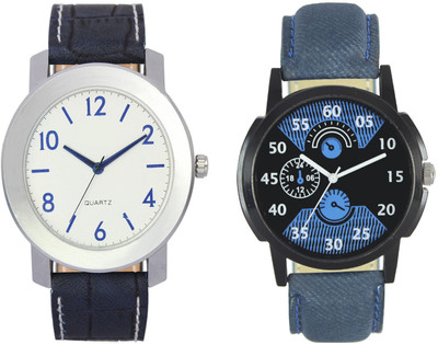 LOREM VL11-LR02 Stylish Designer Boys Leather Combo Watch - For Men
