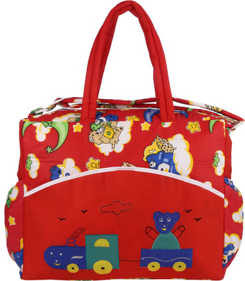 MomToBe Printed Diaper Bag(Red)