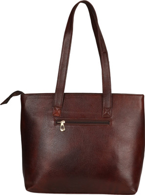 Leather Giant Shoulder Bag(Brown)