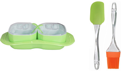 FABLE Inox Jumbo Multipurpose Food Storage Containers with Tray - Daily Snacks Serving Box with brush and spatula Bowl Tray Serving Set(Pack of 1)
FABLE Inox Jumbo Multipurpose Food Storage Containers with Tray - Daily Snacks Serving Box with brush and spatula Bowl Tray Serving Set(Pack of 1)