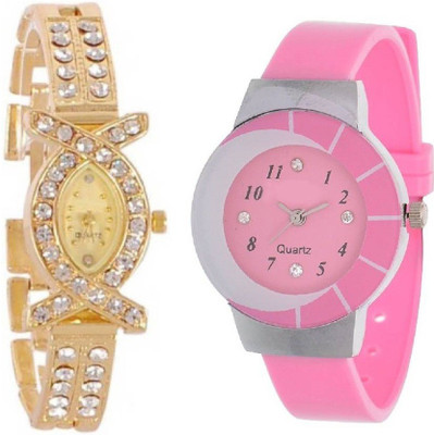 Infinity Enterprise glory golden diamond studdded fish shaped and pink Watch - For Women
Infinity Enterprise glory golden diamond studdded fish shaped and pink Watch - For Women