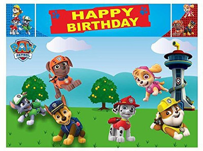 PARTY PROPZ PAW PATROL BIRTHDAY DECORATION/BACKDROP 5FT-7FT/PAW PATROL PARTY SUPPLIES Banner(5 ft, Pack of 1)
PARTY PROPZ PAW PATROL BIRTHDAY DECORATION/BACKDROP 5FT-7FT/PAW PATROL PARTY SUPPLIES Banner(5 ft, Pack of 1)