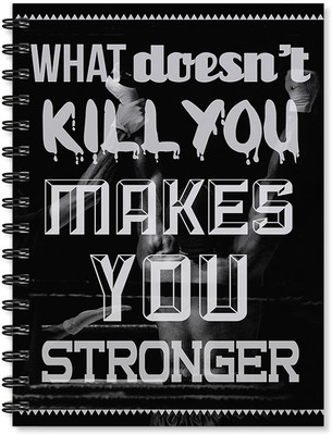 100yellow A5 Notebook(Inspirational Quote Printed Wire Bound Spiral Book With Ruled Sheets - A5 Size, Multicolor)
100yellow A5 Notebook(Inspirational Quote Printed Wire Bound Spiral Book With Ruled Sheets - A5 Size, Multicolor)