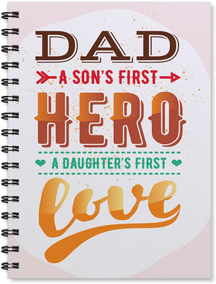 100yellow A5 Notebook(Dad A son’s First Hero Printed - Gift For Dad/Father/Uncle, Multicolor)
100yellow A5 Notebook(Dad A son’s First Hero Printed - Gift For Dad/Father/Uncle, Multicolor)