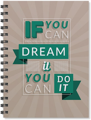 100yellow A5 Notebook(Motivational Quote Print Wire Bound High Quality Book/Size A5 /170 Ruled Pages Inside, Multicolor)
100yellow A5 Notebook(Motivational Quote Print Wire Bound High Quality Book/Size A5 /170 Ruled Pages Inside, Multicolor)