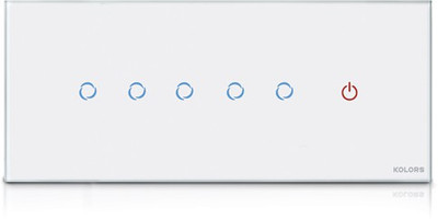 Kolors KIAN 5-SWITCH+MASTER SWITCH WITHOUT REMOTE (WHITE) 10 One Way Electrical Switch(Pack of 1 Number of Switches - 6)
Kolors KIAN 5-SWITCH+MASTER SWITCH WITHOUT REMOTE (WHITE) 10 One Way Electrical Switch(Pack of 1 Number of Switches - 6)