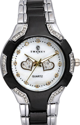 Swanky LD-2TONE-STUD-BL Watch - For Girls