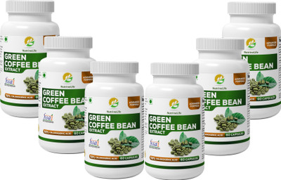 NutrineLife Pure and Natural Green Coffee Bean Extract Capsules Weight Loss For Men And Women, Natural Supplements for weight management and Appetite Suppressant Supplement, 60 Veg Capsules, 800 Mg, 50% Chlorogenic Acid (Pack of 6)(60 No)
NutrineLife Pure and Natural Green Coffee Bean Extract Capsules Weight Loss For Men And Women, Natural Supplements for weight management and Appetite Suppressant Supplement, 60 Veg Capsules, 800 Mg, 50% Chlorogenic Acid (Pack of 6)(60 No)