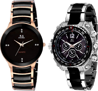 R S Original MEN RSO-13 COMBO SET OF 2 Watch - For Boys