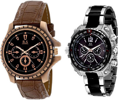 R S Original MEN RSO-09 COMBO SET OF 2 Watch - For Boys