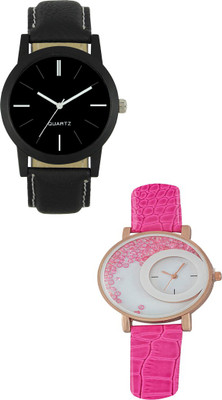 SRK ENTERPRISE Lattest Collection Of Couple Watch with Sylish Dial And Belt 028 Watch - For Men & Women