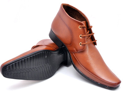 Buenos 502 Tan high ankle Boots For Men(Tan)