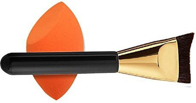 Tonsee Sponge Puff + Cosmetic Makeup Brushes(Pack of 1)
