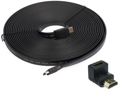 ReTrack Flat 10MTR HDMI TO HDMI With Male To Female Connector HDMI Cable(Compatible with HDTV, Blue-Ray, Set Top Box, TV, VCR, Black)
ReTrack Flat 10MTR HDMI TO HDMI With Male To Female Connector HDMI Cable(Compatible with HDTV, Blue-Ray, Set Top Box, TV, VCR, Black)