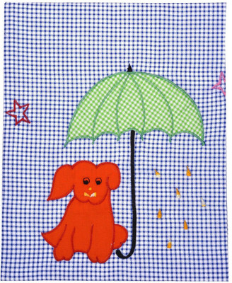 Goodstart Checkered Dohar(Microfiber, Blue & White