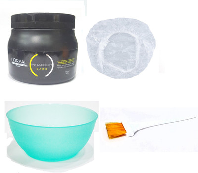 L'Oreal Paris Set of 4 (Inoacolor Care Hair Mask+Shower Cap+Mixing Bowl+Applicator Brush) 490g(Set of 4)
L'Oreal Paris Set of 4 (Inoacolor Care Hair Mask+Shower Cap+Mixing Bowl+Applicator Brush) 490g(Set of 4)