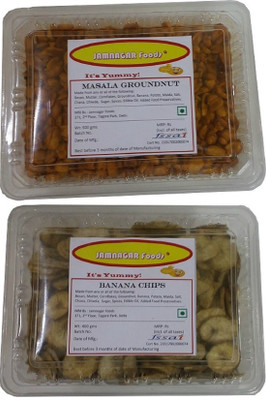 Jamnagar Foods MASALA GROUNDNUT 500 GM & BANANA CHIPS 400GM Combo(MASALA GROUNDNUT 500 GM - BANANA CHIPS 400 GM)
Jamnagar Foods MASALA GROUNDNUT 500 GM & BANANA CHIPS 400GM Combo(MASALA GROUNDNUT 500 GM - BANANA CHIPS 400 GM)