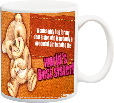 ME&YOU Raksha Bandhan Gift for Brother/ Bro/ Bhai; World's Best Sister Printed Ceramic Mug(325 ml), Multicolor
ME&YOU Raksha Bandhan Gift for Brother/ Bro/ Bhai; World's Best Sister Printed Ceramic Mug(325 ml), Multicolor