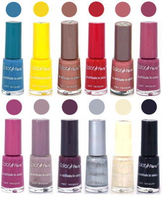 Color Fever Neon Shine Matte 12 Pcs Set Nail Polish Blue-Yellow-Red-Black-White(Pack of 12)
Color Fever Neon Shine Matte 12 Pcs Set Nail Polish Blue-Yellow-Red-Black-White(Pack of 12)