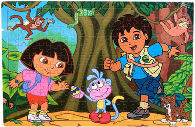 Montez Big Size Cartoon Jigsaw Puzzle 45cm long For Kids(1 Pieces)