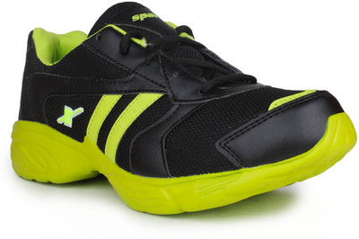 Sparx SM-203 Running Shoes For Men(Black, Black flourscent green